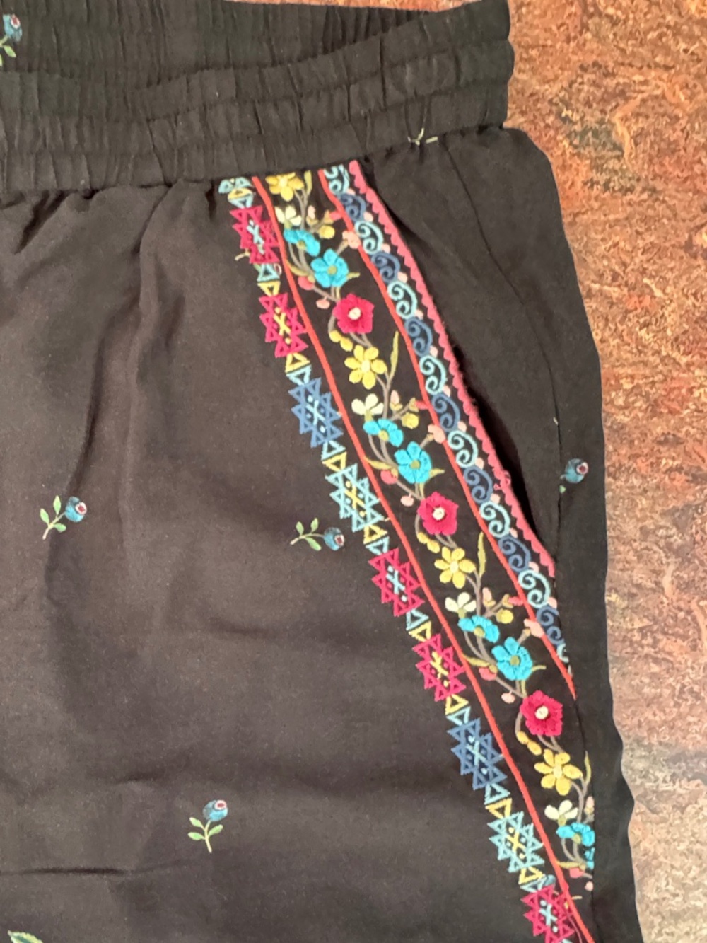 Johnny Was WideLeg Split Drawstring Pants - Picture 3 of 14